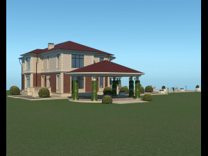 Villa for family 5 3Dモデル