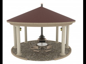 ROUND REST ZONE Modèle 3D