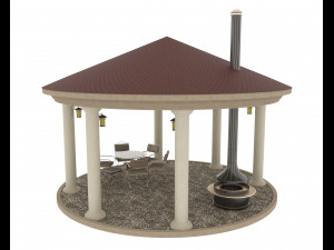 ROUND REST ZONE 3D 模型
