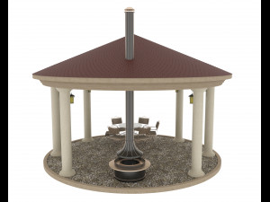 ROUND REST ZONE 3D 模型