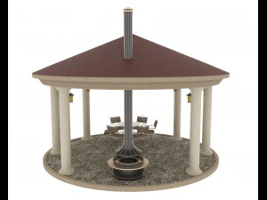 ROUND REST ZONE 3D Model