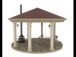ROUND REST ZONE 3D 模型