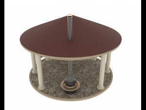 ROUND REST ZONE 3D 模型