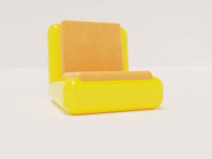 YELLOW SOFA 3D Model