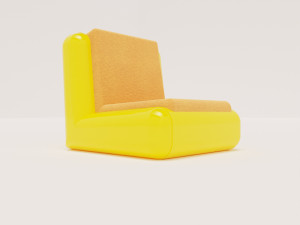 YELLOW SOFA 3D Model