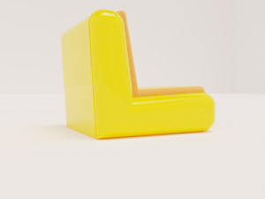 YELLOW SOFA 3D Model
