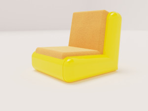 YELLOW SOFA 3D Model