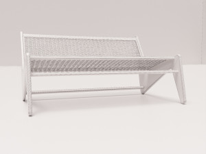 WOOD BENCH 3D 模型