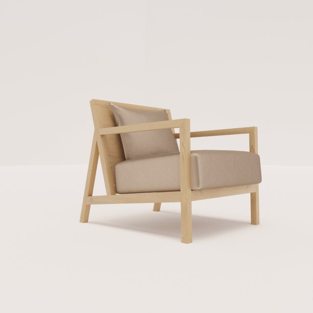 ARMCHAIR Model 3D .c4d .max .obj .3ds .fbx .stl .blend 