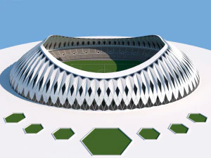 MOON STADIUM 3D Model