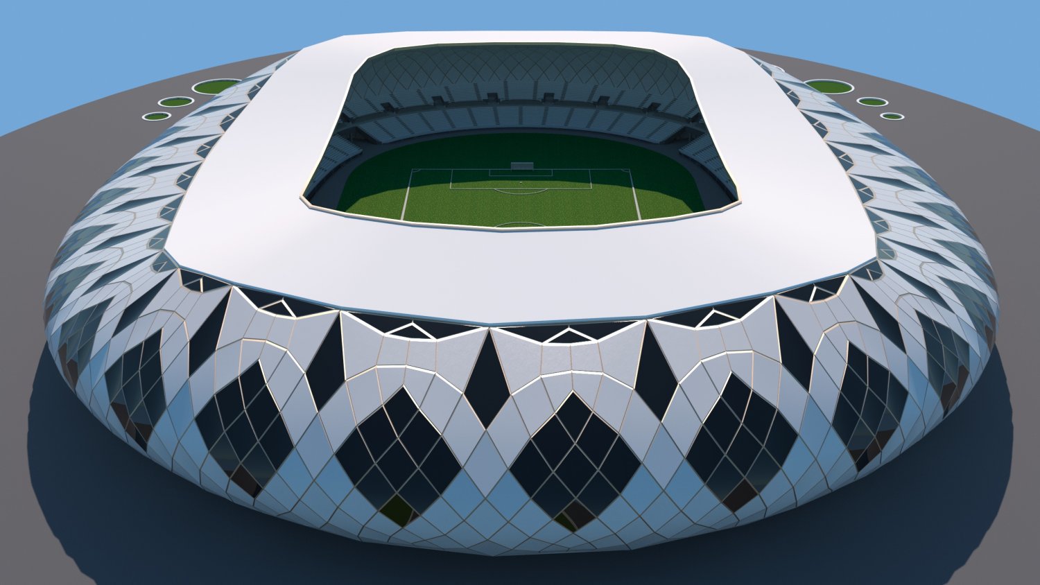 FOOTBALL STADIUM 3D Model in Stadium 3DExport