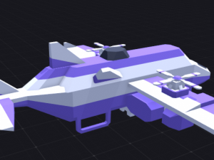 Low poly aircraft 3D Model