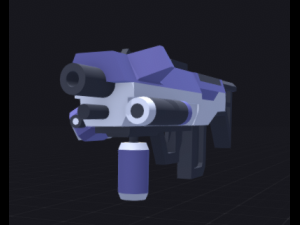 Low poly rifle 3D Model