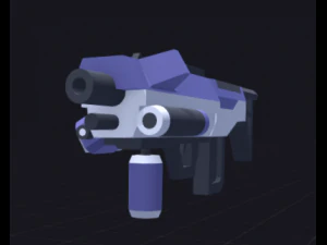 Низкополигональная винтовка 3D Модель