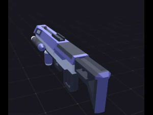 Низкополигональная винтовка 3D Модель