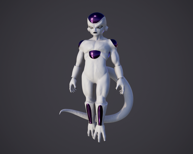 Frieza - Dragon ball z high poly Model 3D .c4d .max .obj .3ds .fbx .stl .blend 