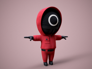 Squid Game - Pack 3 Soldiers 3D Model