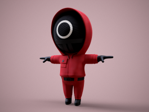 Squid Game - Pack 3 Soldiers 3D Model