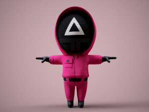 Squid Game - Pack 3 Soldiers 3D Model