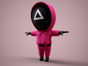 Squid Game - Pack 3 Soldiers 3D Model
