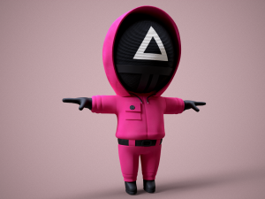 Squid Game - Pack 3 Soldiers 3D Model