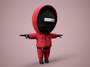 Squid Game - Pack 3 Soldiers 3D Model