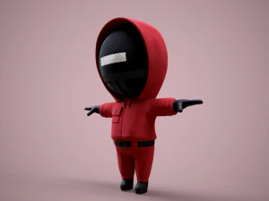 Squid Game - Paket 3 Tentara Model 3D