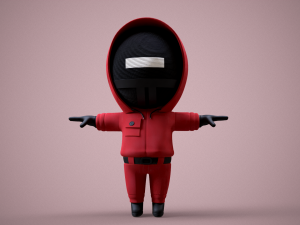 Squid Game - Pack 3 Soldiers 3D Model