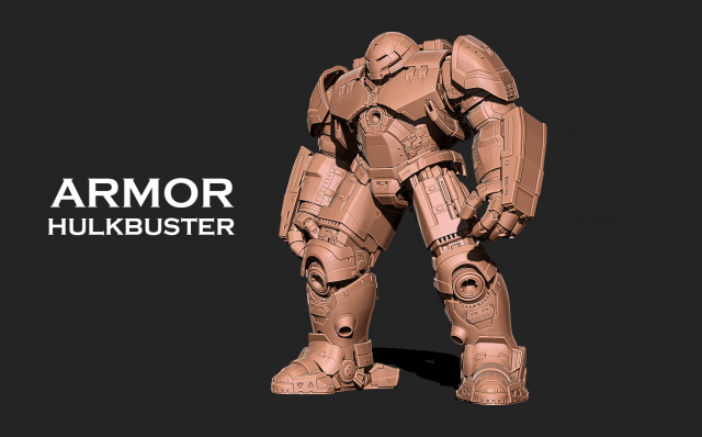 Iron Man - Hulk buster Armor 3D print model 3D Print Model .c4d .max .obj .3ds .fbx .stl .blend 
