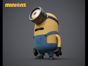 Minion 3d character Low-poly 3D Model