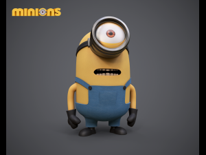 Minion 3d character Low-poly 3D Model