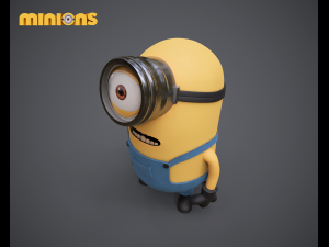 Minion 3d character Low-poly 3D Model
