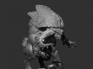 Giant beast Free 3D print model Model Cetak 3D