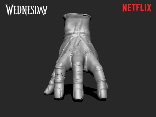 Thing - Wednesday series 3D print model 3D Print Model .c4d .max .obj .3ds .fbx .stl .blend 