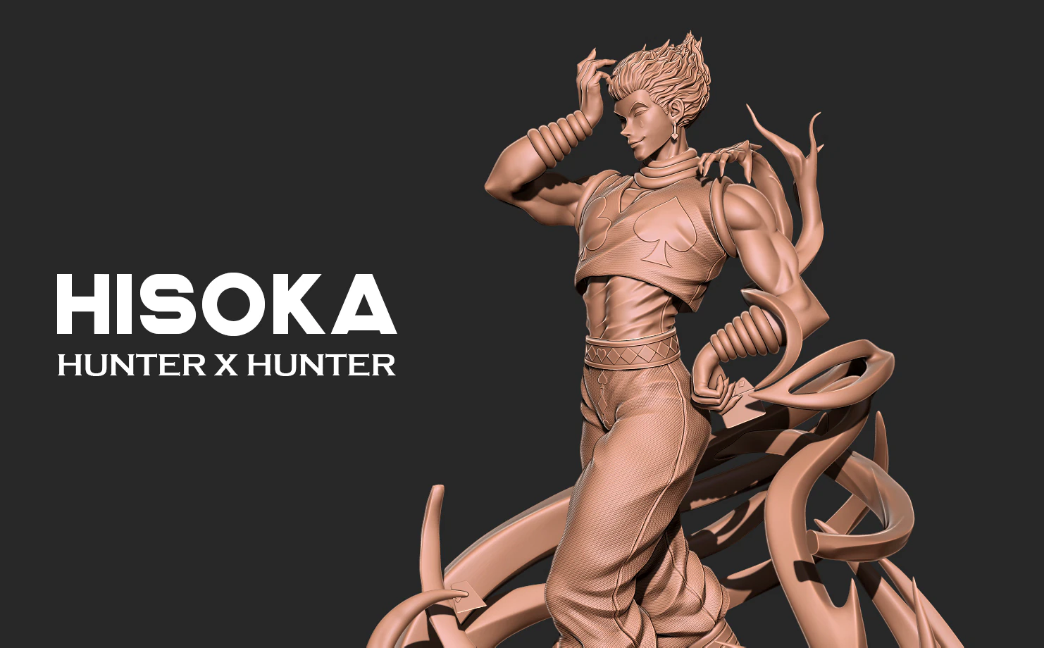 Hisoka Hunter X Hunter 3D print model 3D Print Model .c4d .max .obj .3ds .fbx .stl .blend 