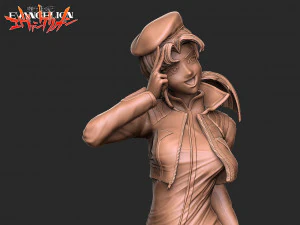 Misato Evangelion 3D print model 3D Print Model