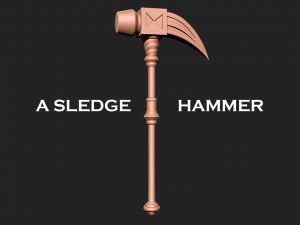 Diane - A Sledge Hammer 3D print model 3D Принт Модель