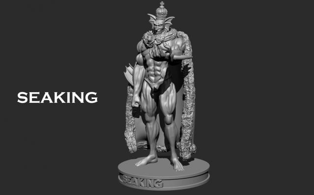 Sea King - one punch man 3D print model 3D Принт Модель .c4d .max .obj .3ds .fbx .stl .blend 