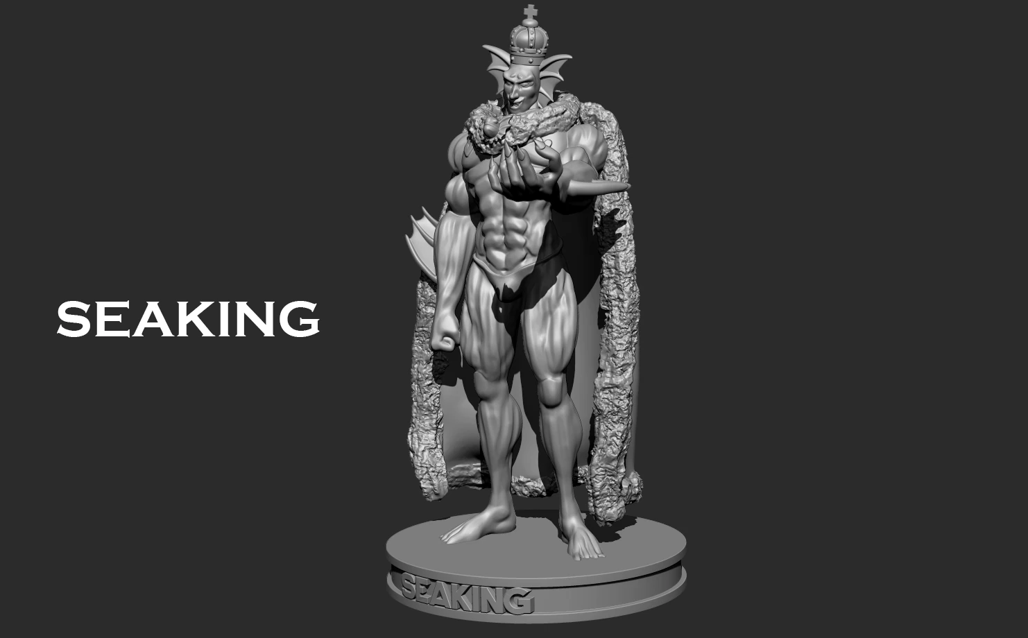 Sea King - one punch man 3D print model 3D Print Model .c4d .max .obj .3ds .fbx .stl .blend 