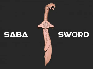 Могучие Рейнджеры Меч Саба 3D модель для печати 3D Принт Модель