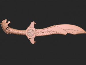 Power Rangers Saba Sword 3D print model 3D Принт Модель