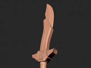 Power Rangers Saba Sword 3D print model 3D Принт Модель