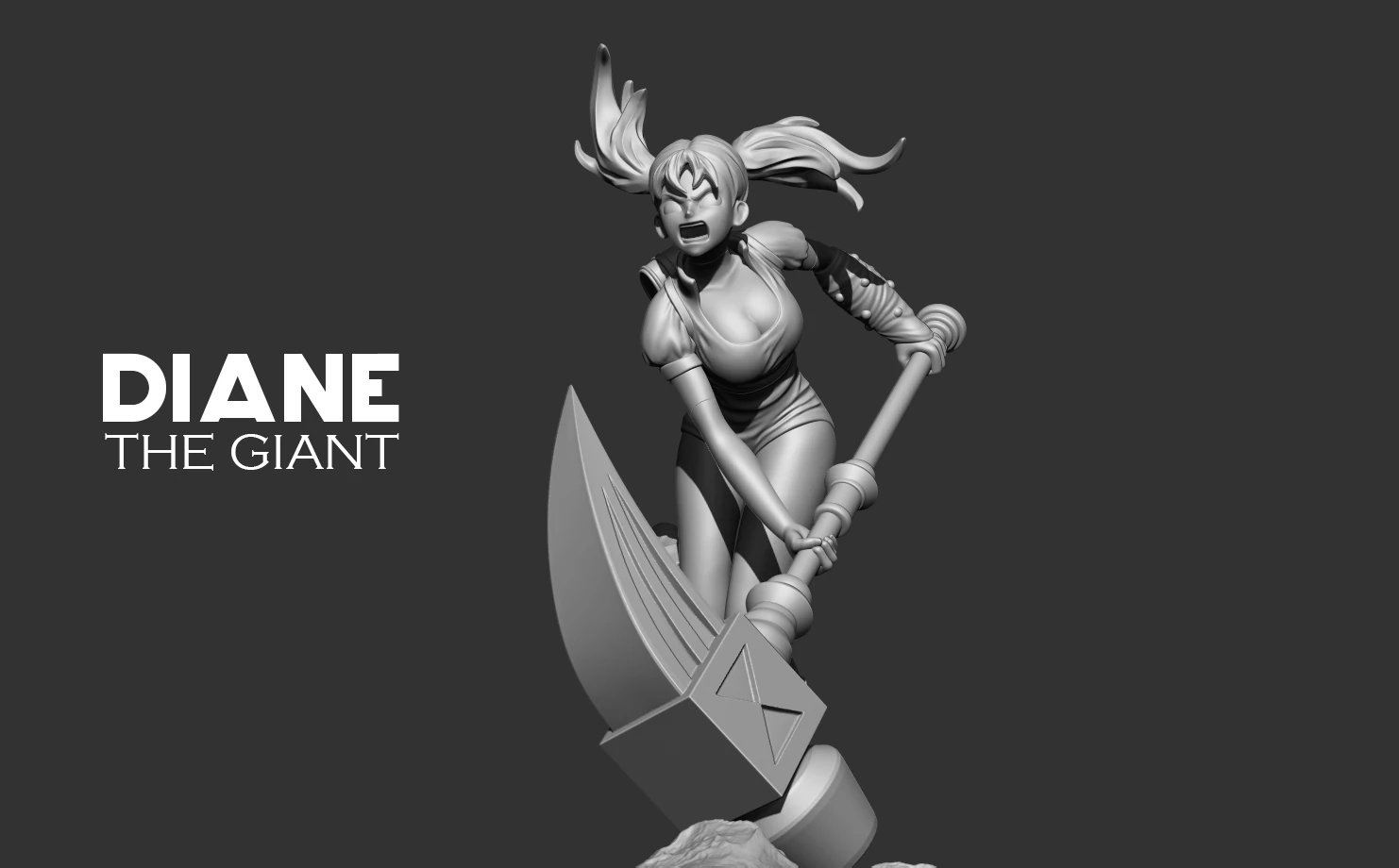 Diane - The seven deadly sins 3D print model 3D Print Model .c4d .max .obj .3ds .fbx .stl .blend 