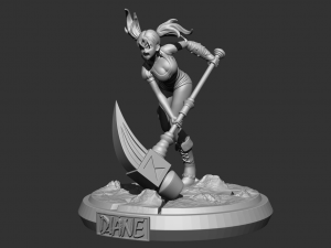 Diane - The seven deadly sins 3D print model Modello di stampa 3D
