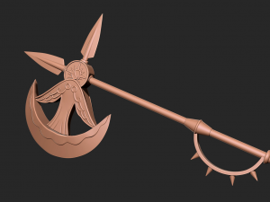 Escanor rhitta axe - seven deadly sins 3D Print model Modelo de Impressão 3D