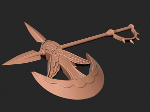 Escanor rhitta axe - seven deadly sins 3D Print model Modelo de Impressão 3D