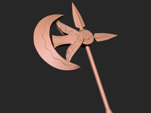 Escanor rhitta axe - seven deadly sins 3D Print model Modelo de Impressão 3D