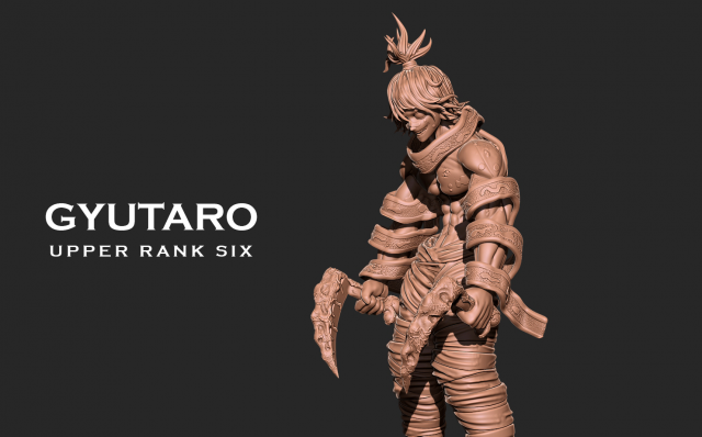 Demon slayer - gyutaro Upper rank 6 3D print model Model Cetak 3D .c4d .max .obj .3ds .fbx .stl .blend 