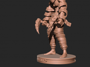 Demon slayer - gyutaro Upper rank 6 3D print model Model Cetak 3D