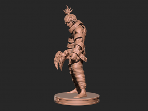 Demon slayer - gyutaro Upper rank 6 3D print model Model Cetak 3D